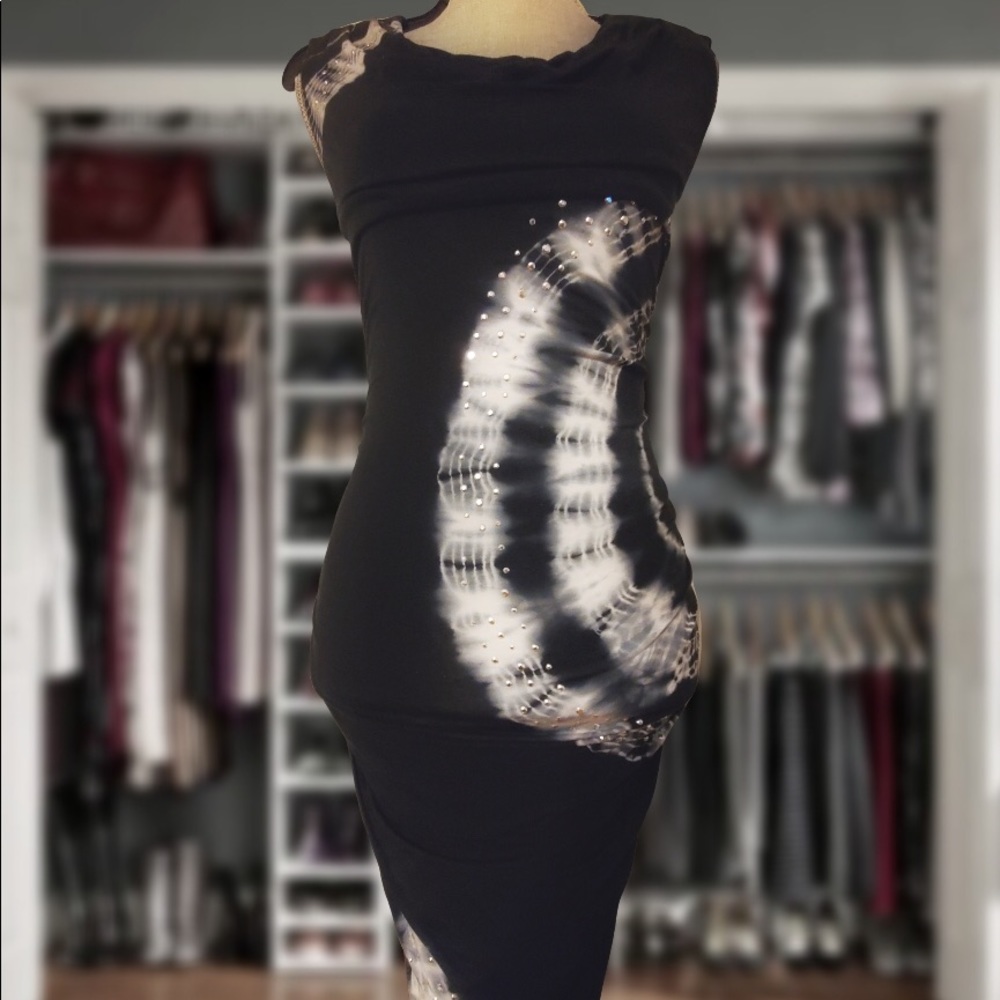 Tie Dyed Dress w/ Silver Studs